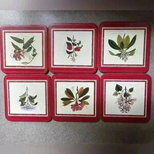Pimpernel, Flora Japonica Coasters, Set of 6